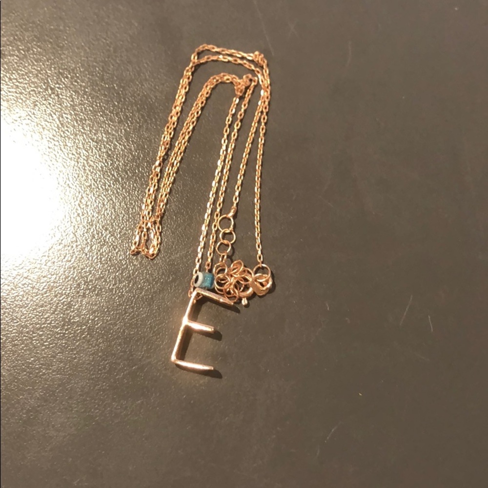 Pink silver necklace